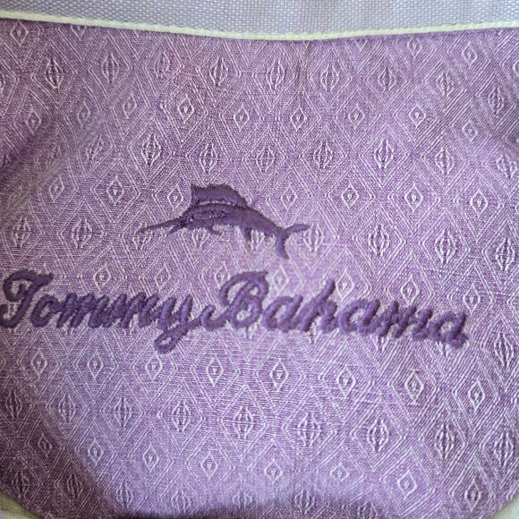 Tommy Bahama Micro Diamond Silk Short Sleeve Button Up Shirt Size XL NWT - Picture 4 of 9